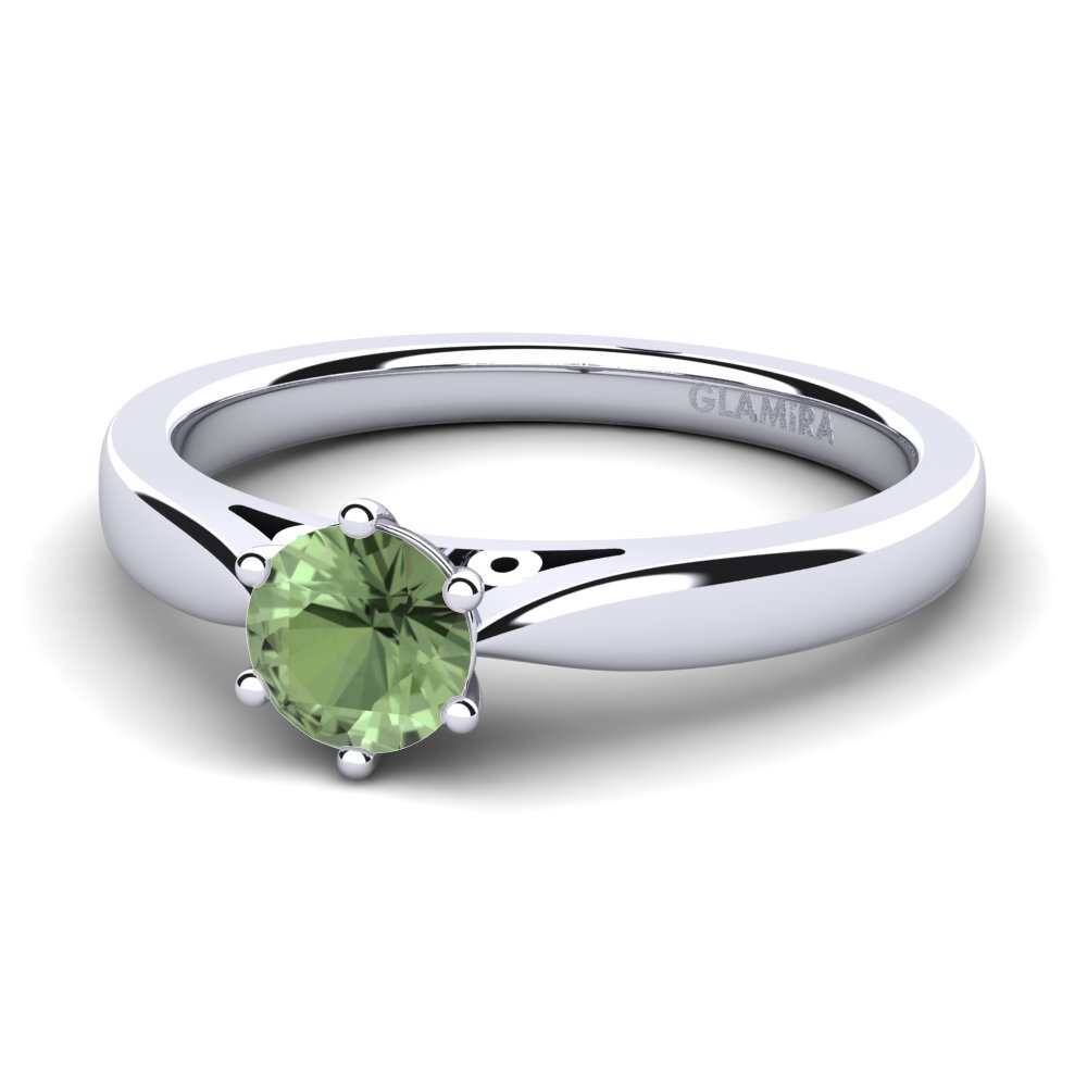 Zafiro Verde Anillo de compromiso Bridal Glory