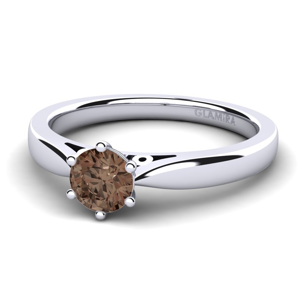 Cuarzo humo Anillo de compromiso Bridal Glory