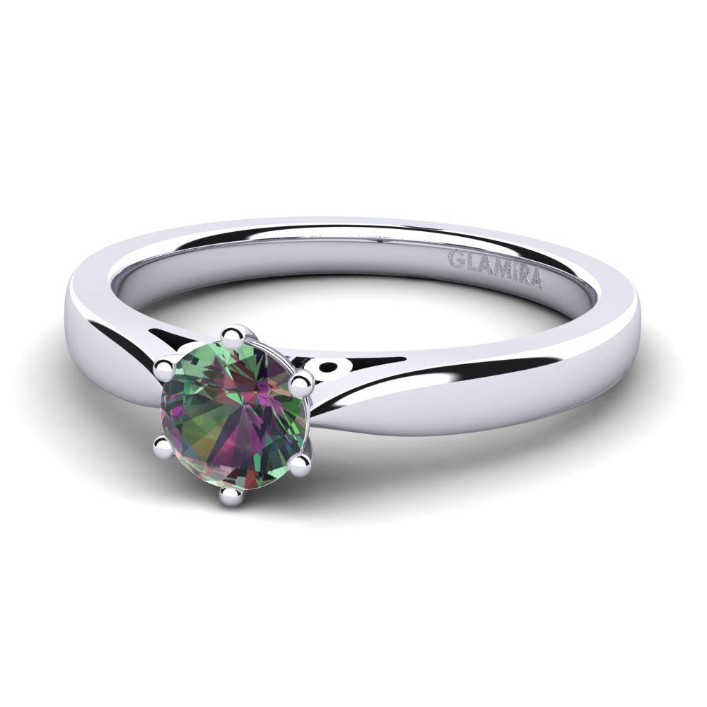 Mystic Topaz Engagement Ring Bridal Glory