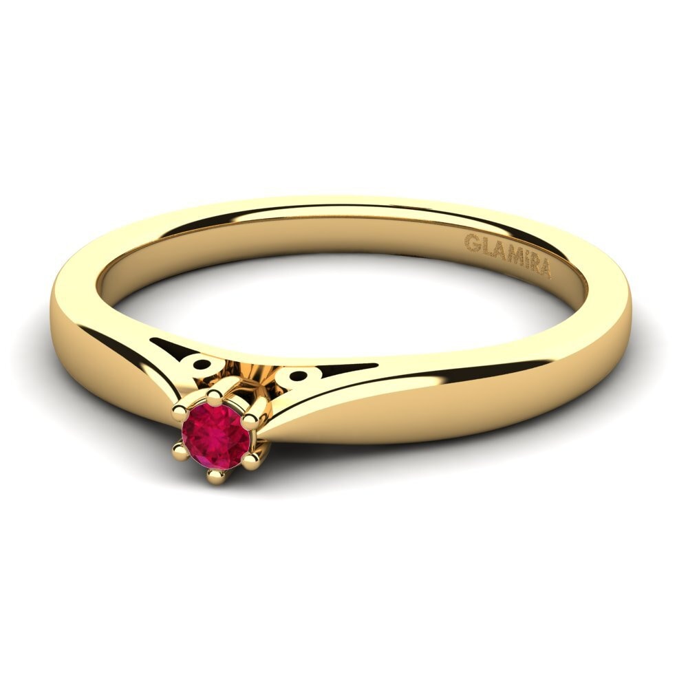 Rubí Anillo de compromiso Bridal Glory 0.05crt