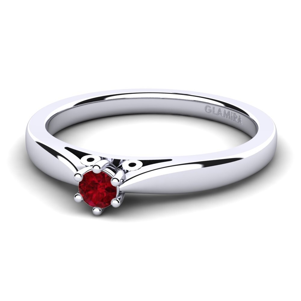 Rubí Anillo de compromiso Bridal Glory 0.1crt