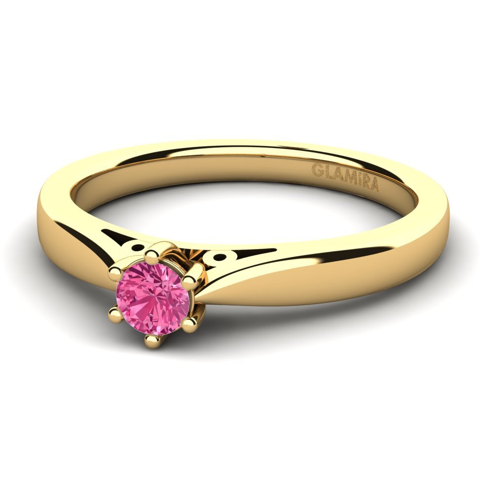 Pink Tourmaline Engagement Ring Bridal Glory 0.16 crt