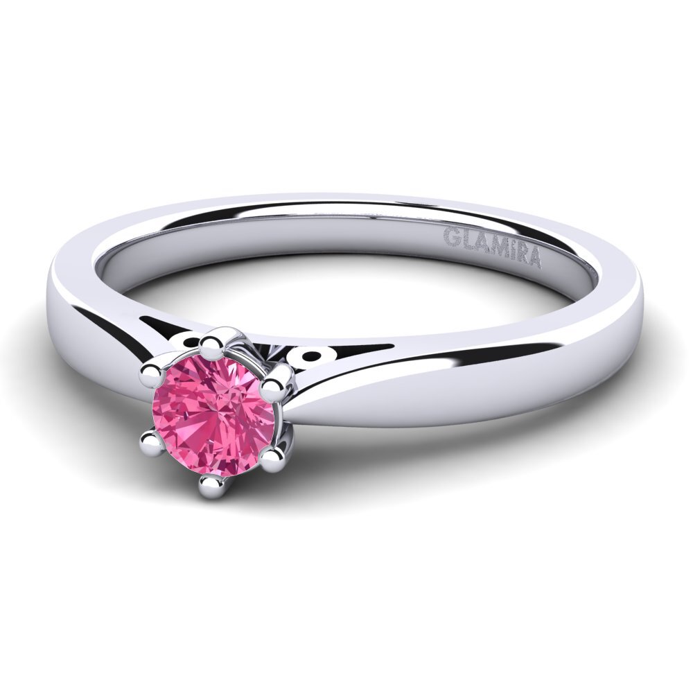 Pink Tourmaline Engagement Ring Bridal Glory 0.25 crt