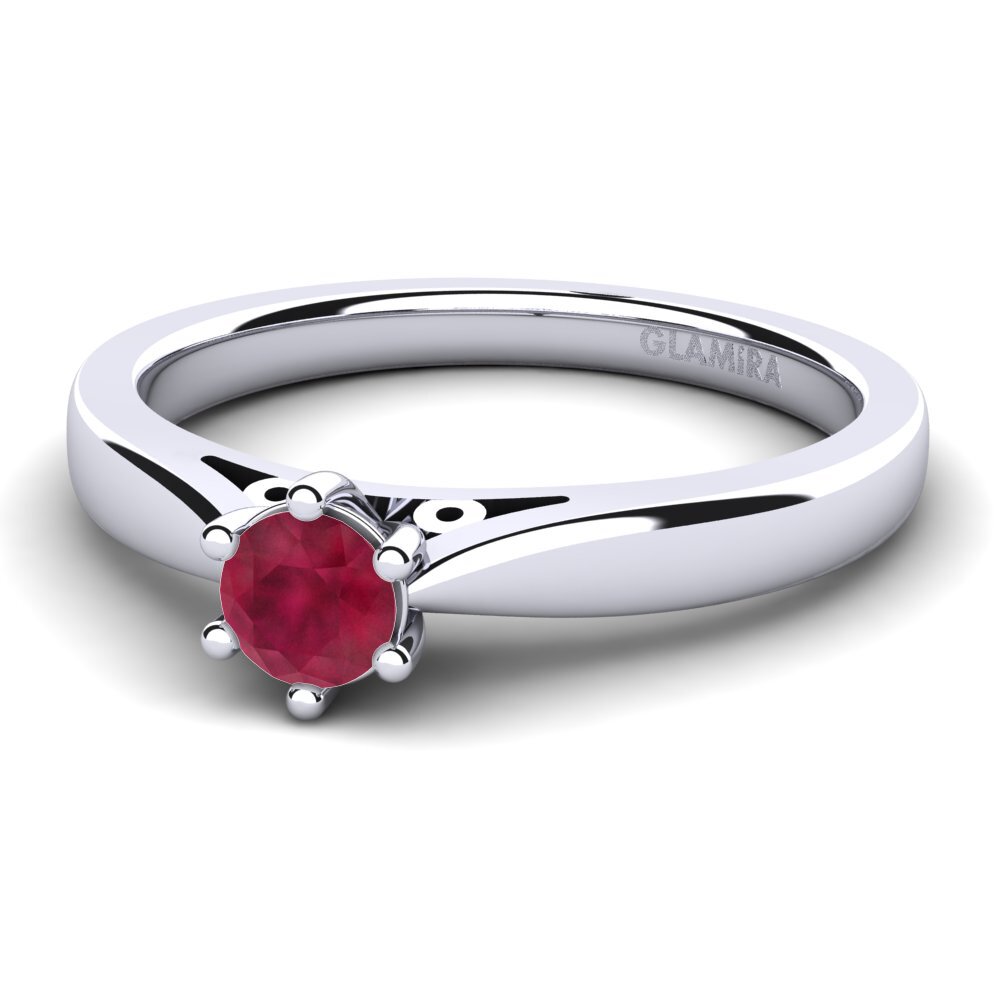 Rubí Anillo de compromiso Bridal Glory 0.25crt