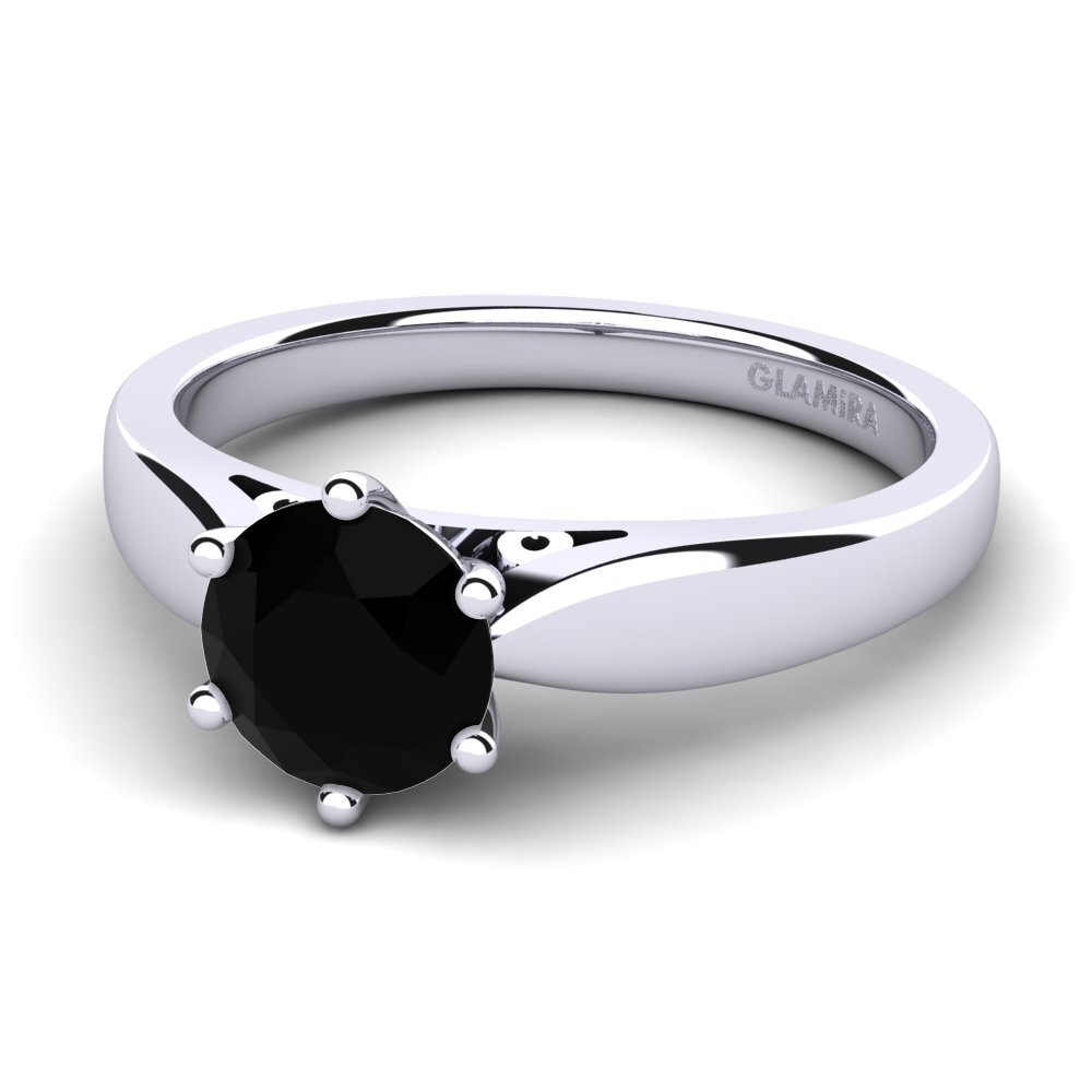 Sort Safir Forlovelsesring Bridal Glory 1.0crt