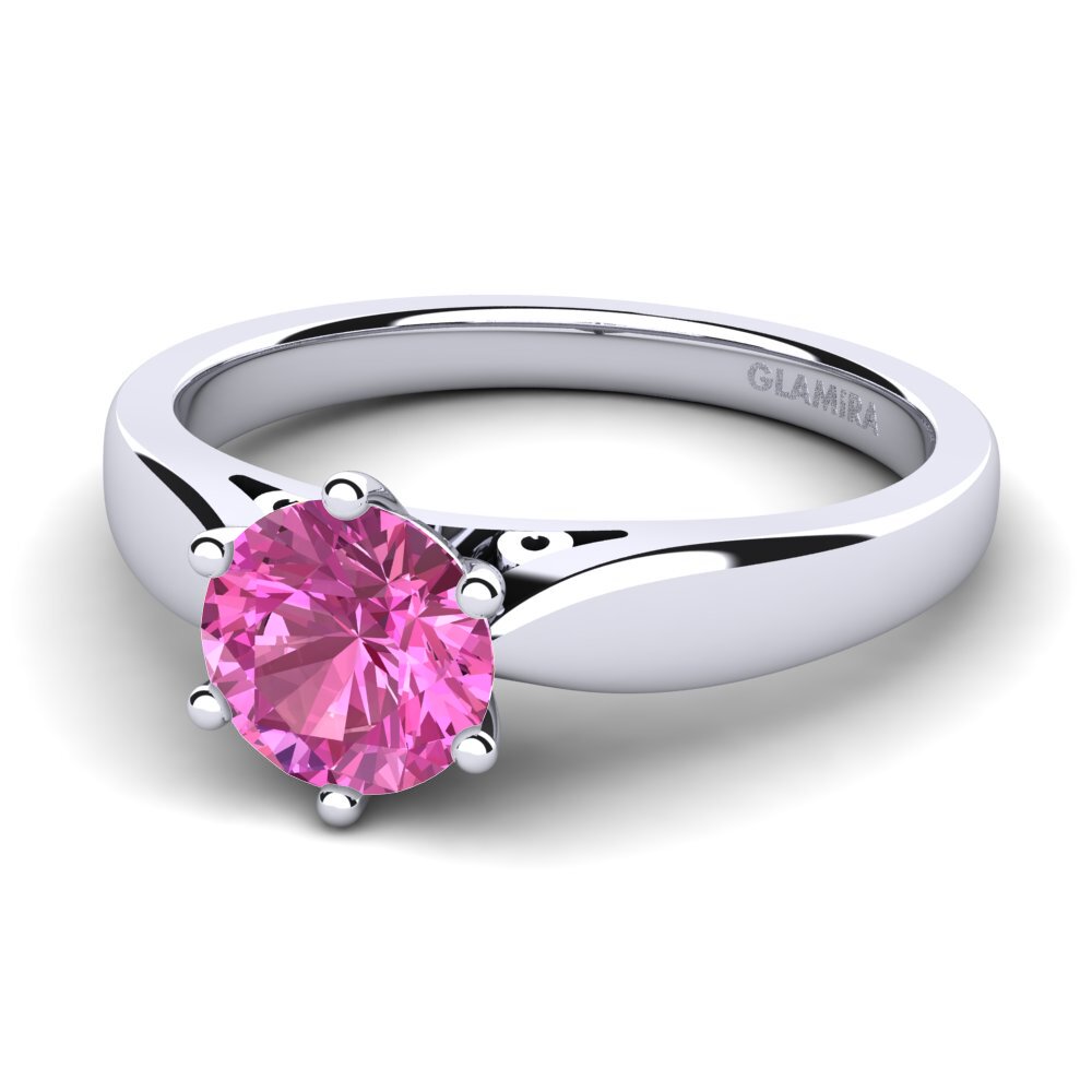 Rosa Topas Forlovelsesring Bridal Glory 1.0crt