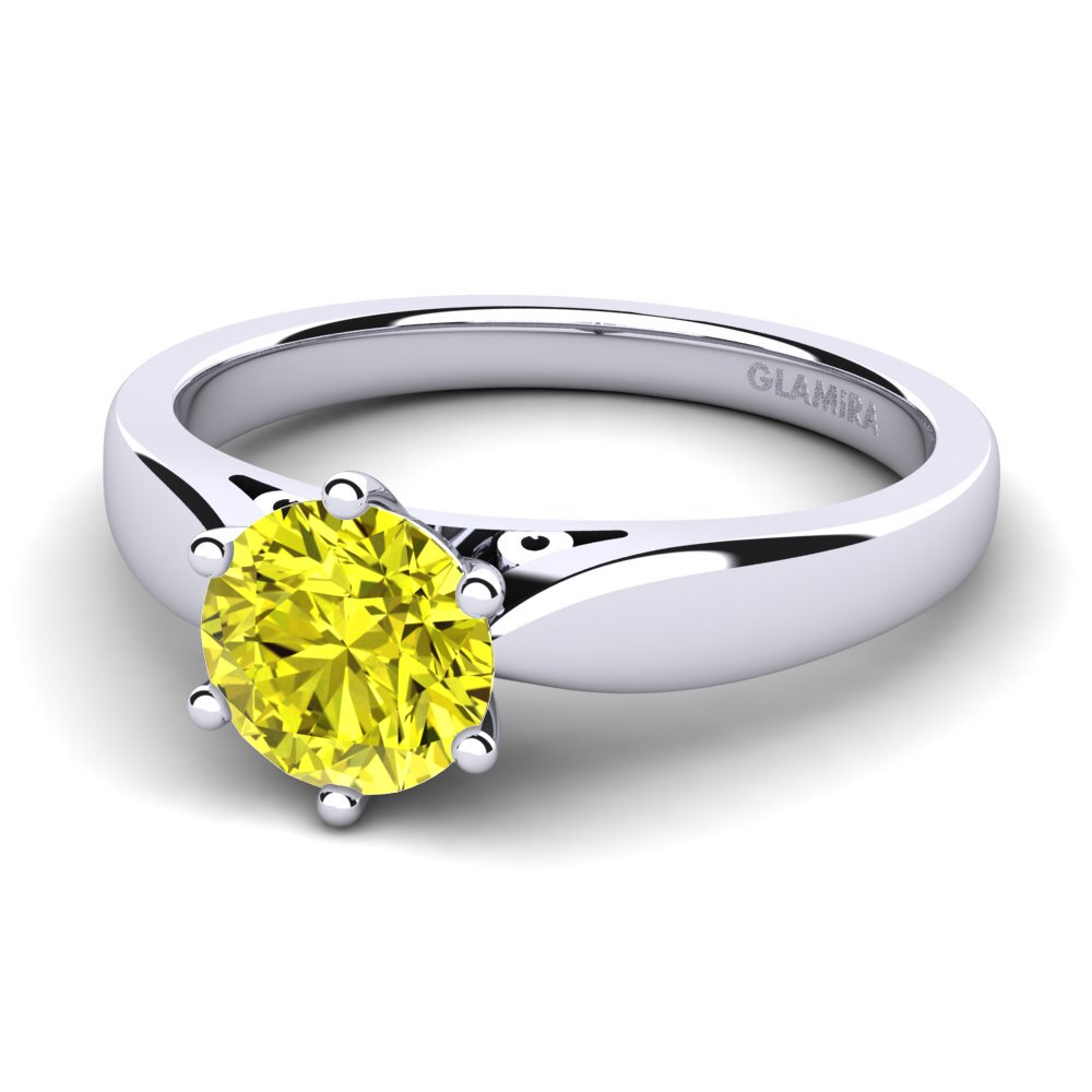 Yellow Diamond Engagement Ring Bridal Glory 1.0 crt