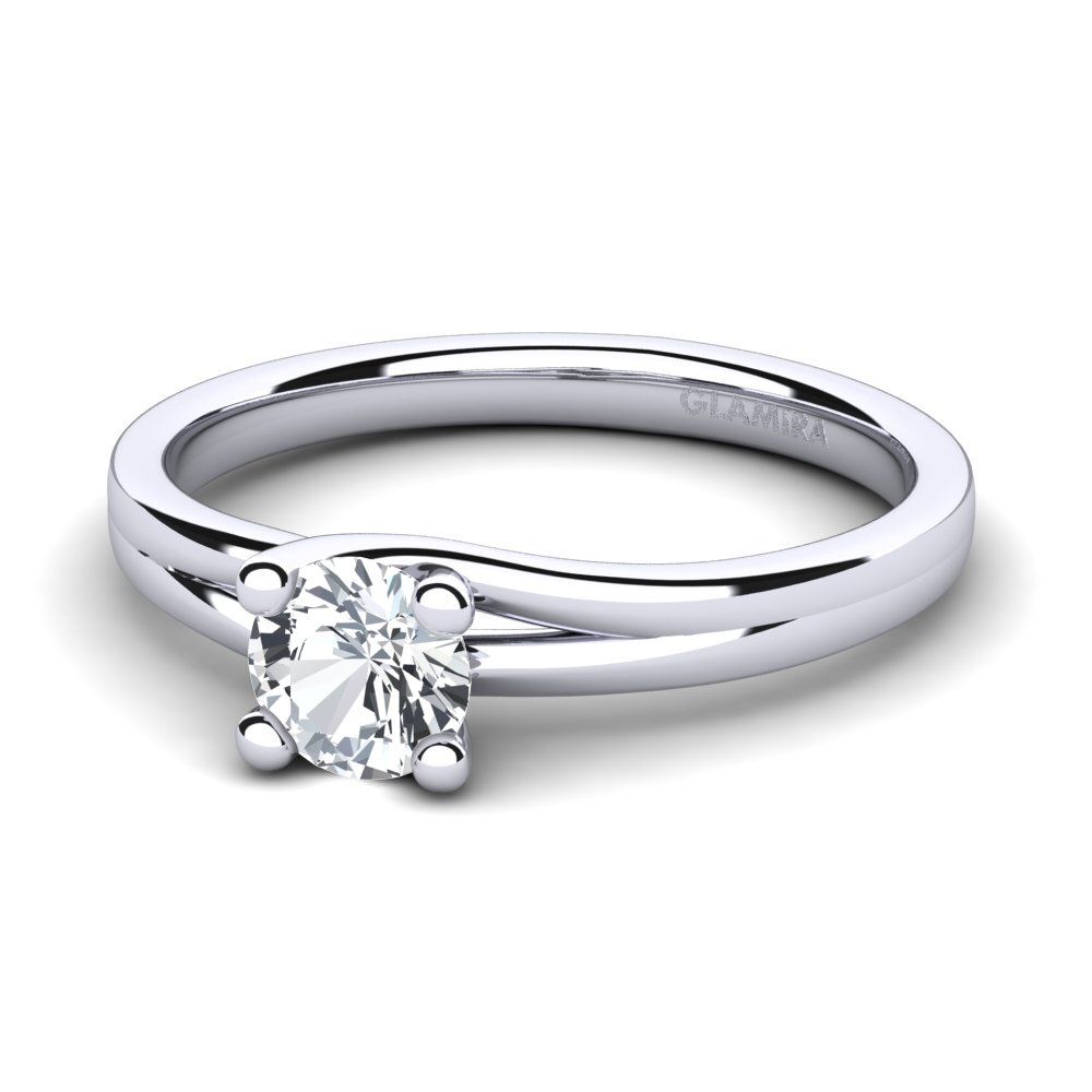 Weißer Zirkon Verlobungsring Bridal Heaven 0.5crt
