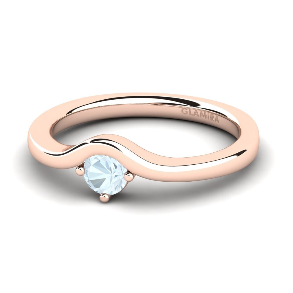 Aquamarine Engagement Ring Bridal Love