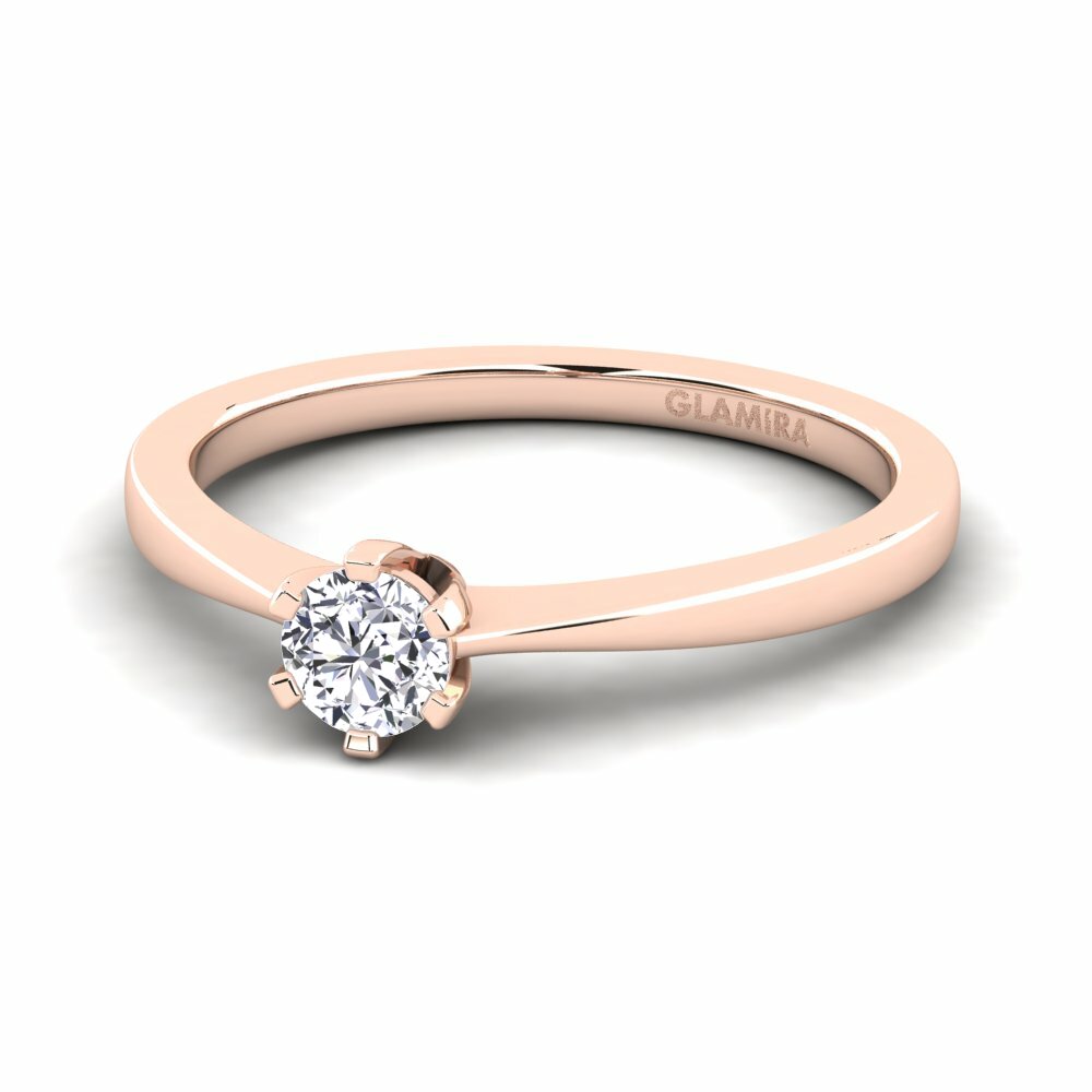 14K Rood Goud Verlovingsring Bridal Rise