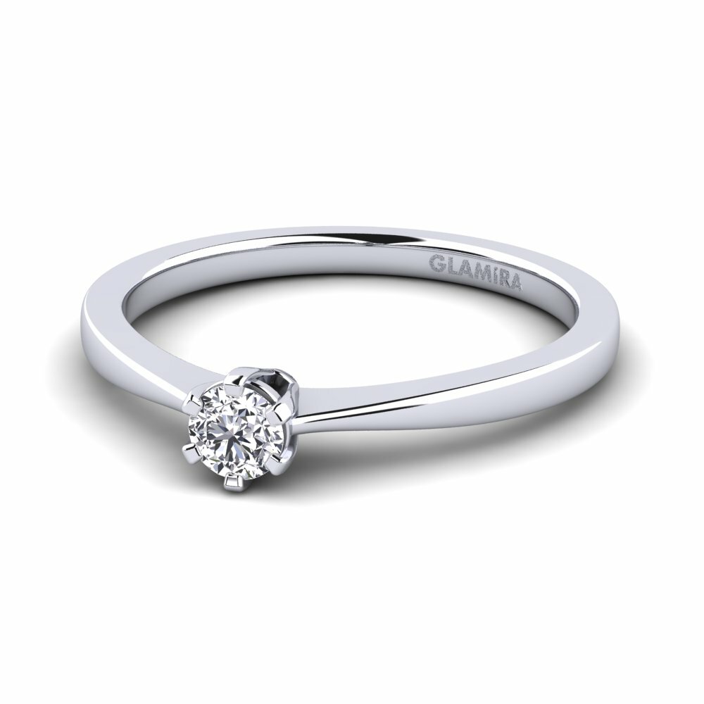 Bague de fiançailles Bridal Rise 0.16crt Diamant De Synthèse