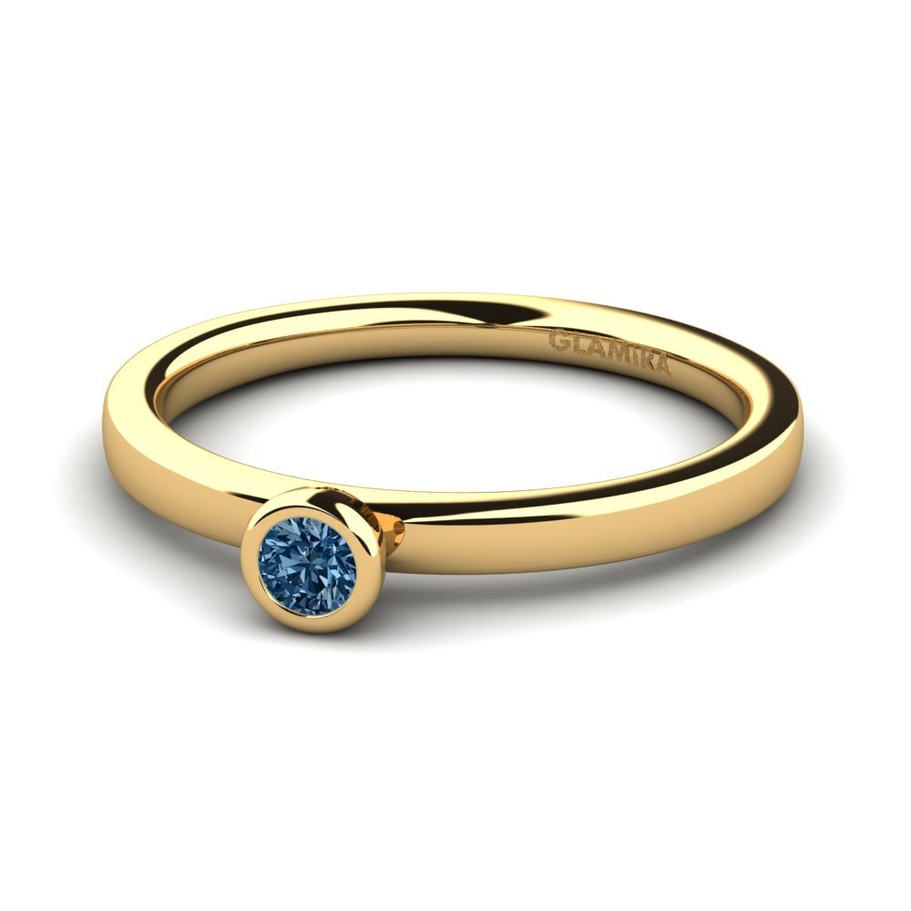 Diamante Azul Anillo de Mujer Bridal Passion 0.1crt