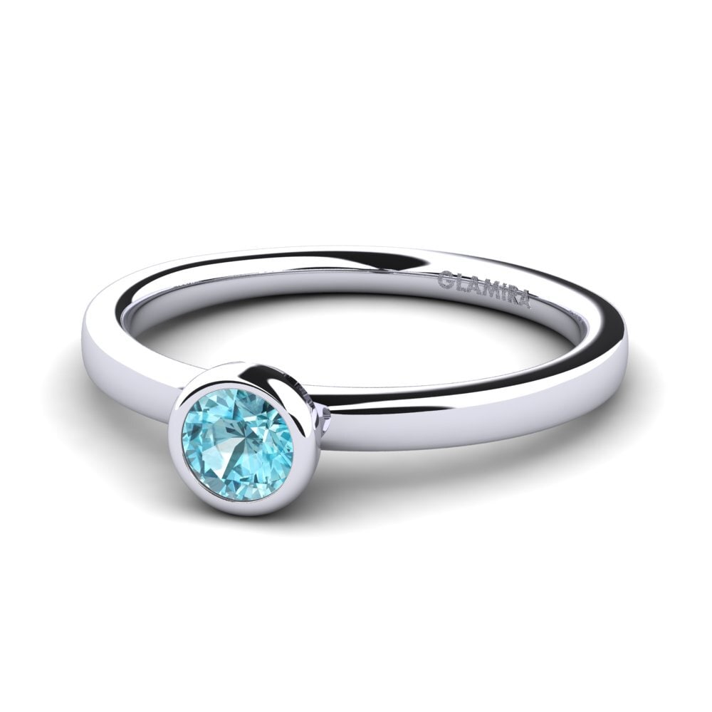 Blauer Zirkon Verlobungsring Bridal Passion 0.25crt
