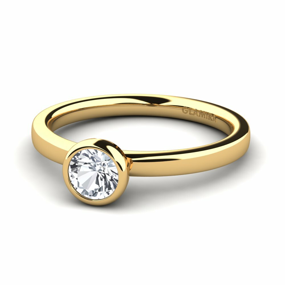 Circón Blanco Anillo de compromiso Bridal Passion 0.5crt