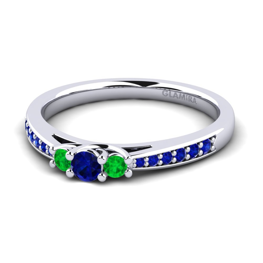 Zafiro Anillo de compromiso Brielle