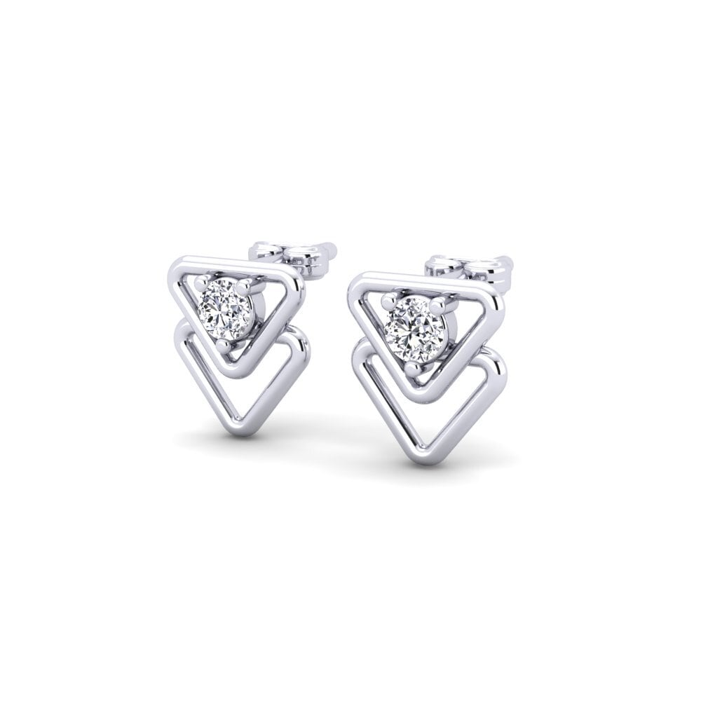 Đá Moissanite Bông tai nữ Brigade