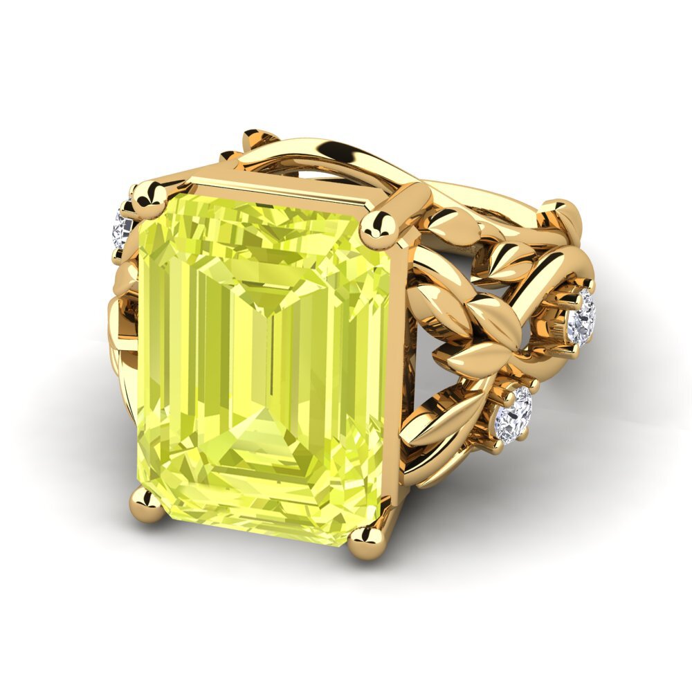 Lemon Quartz Ring Brigette