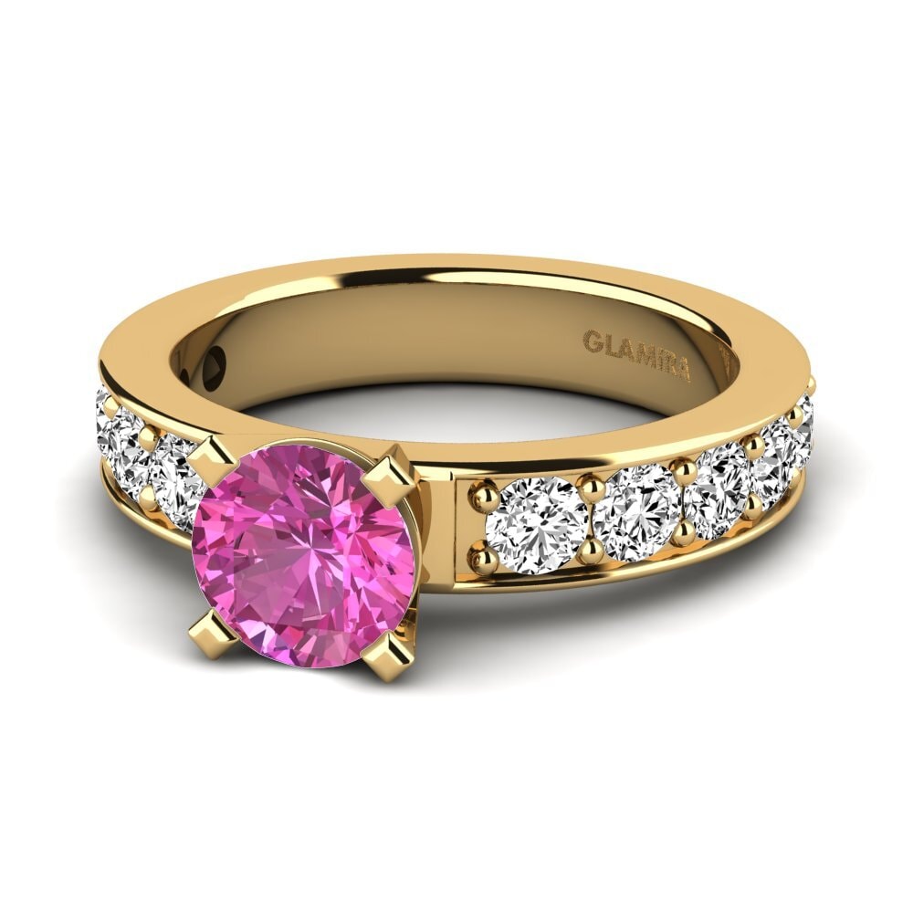 Rosa Topas Forlovelsesring Brigida