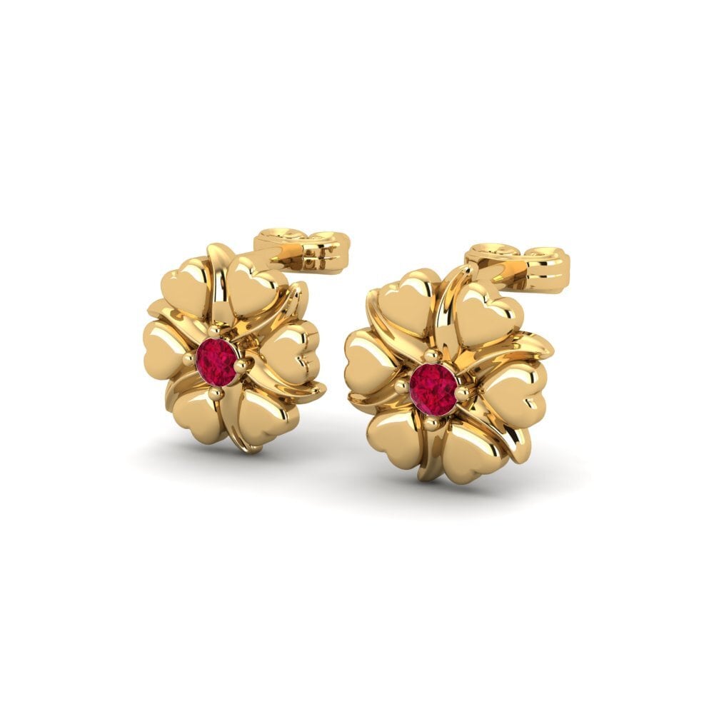 18ct Yellow Gold Women's Earring Brigue