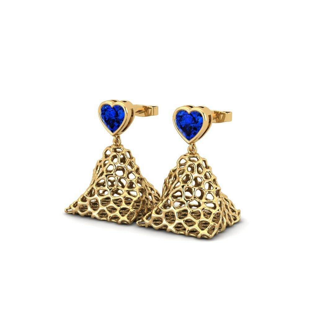 Sapphire (Lab Created) Women's Earring Brisk