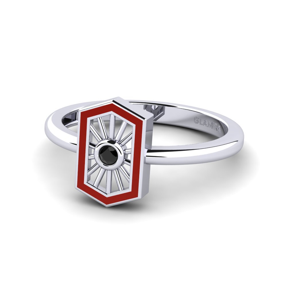 Schwarzer Saphir Ring Brit