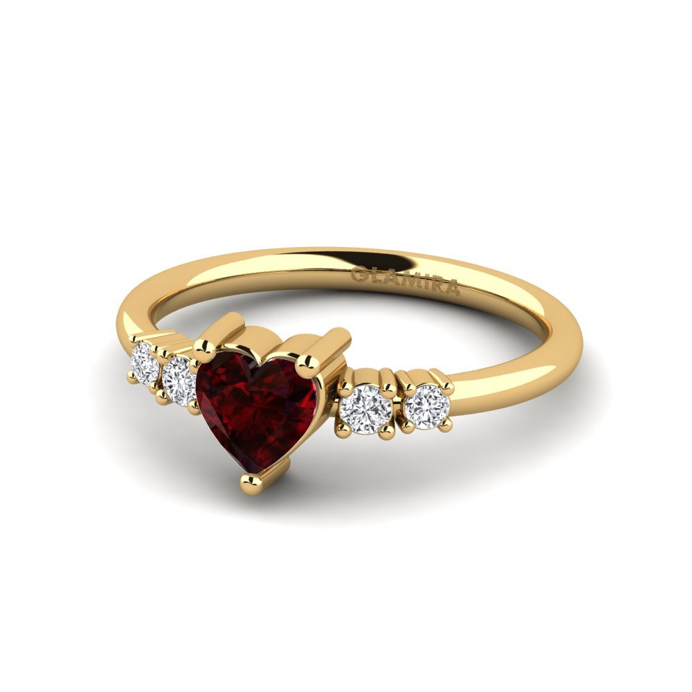 Garnet Engagement Ring Brittany