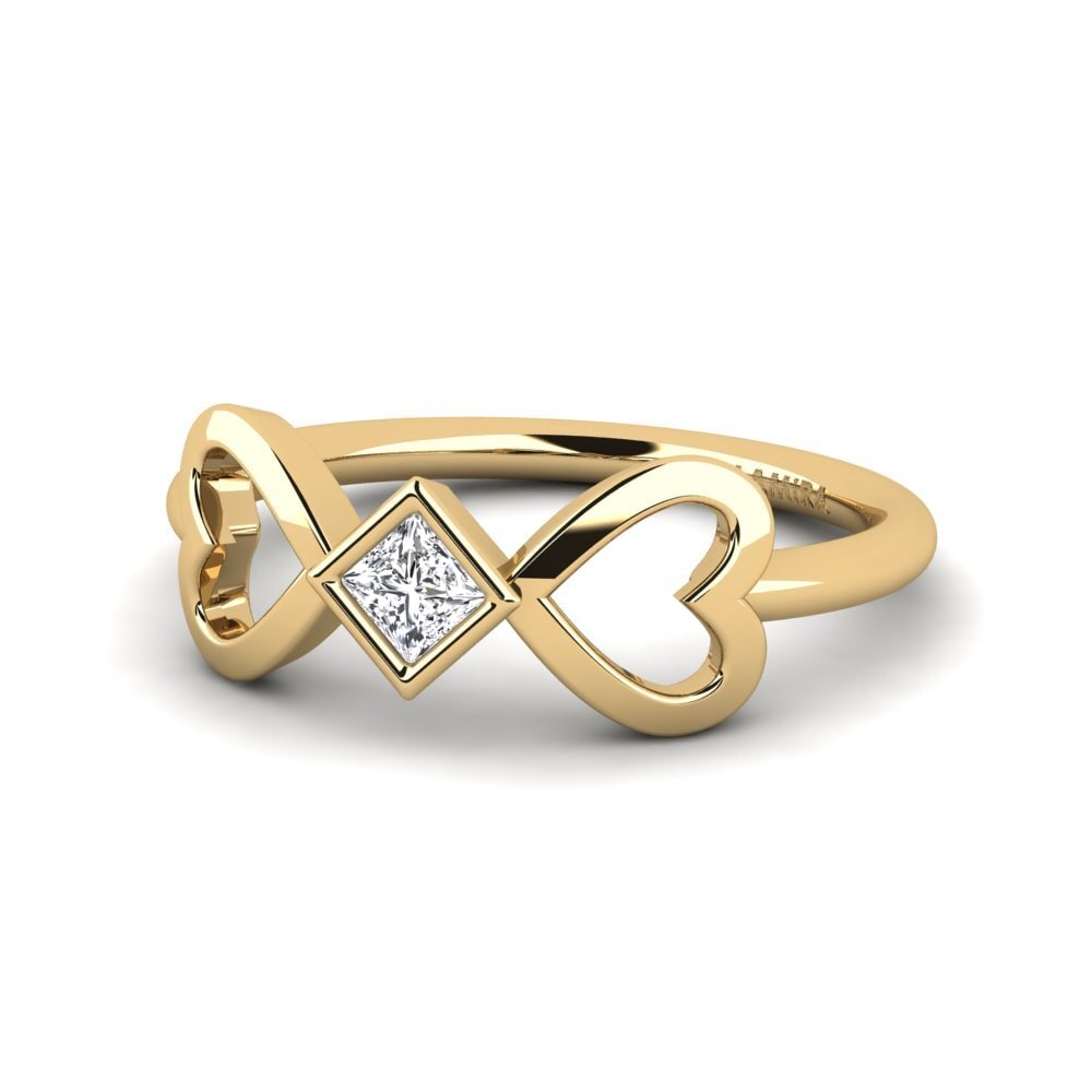 Labor-gezüchteter Diamant Pinker Ring Brolsa