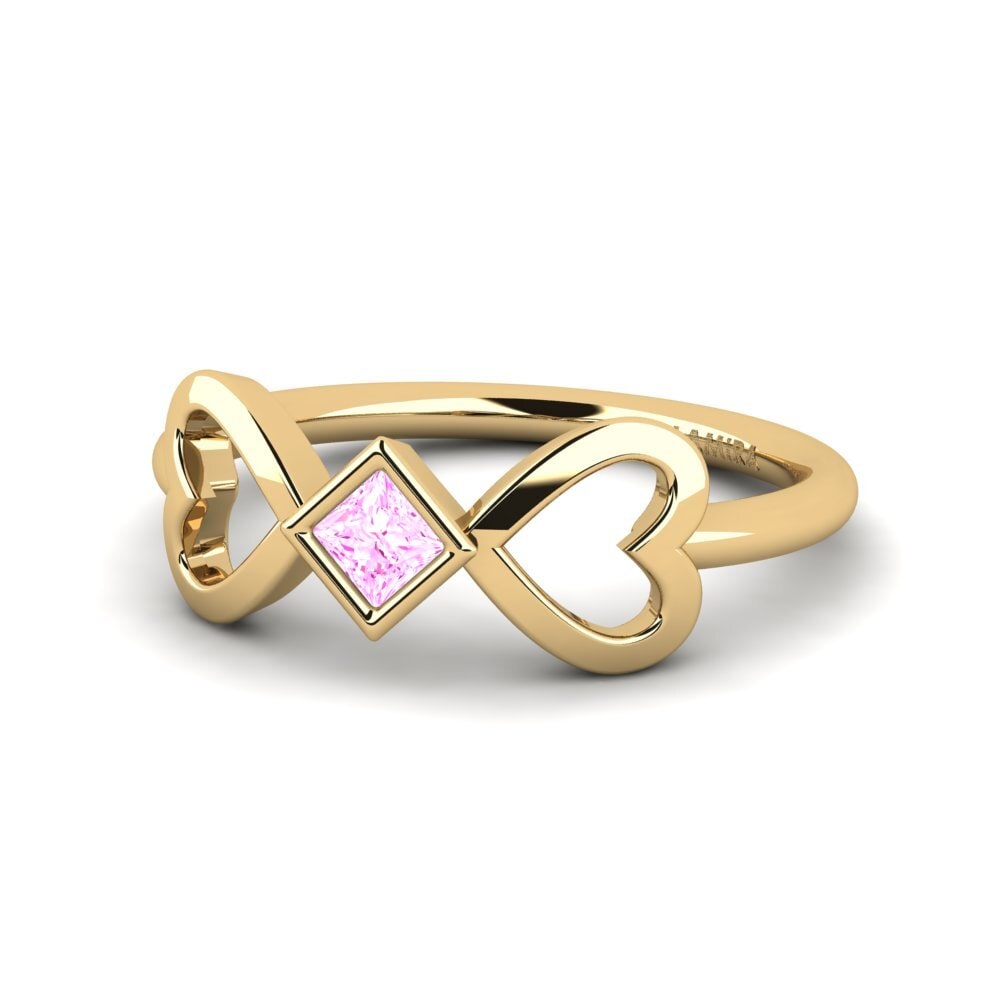 Rosa Saphir Pinker Ring Brolsa