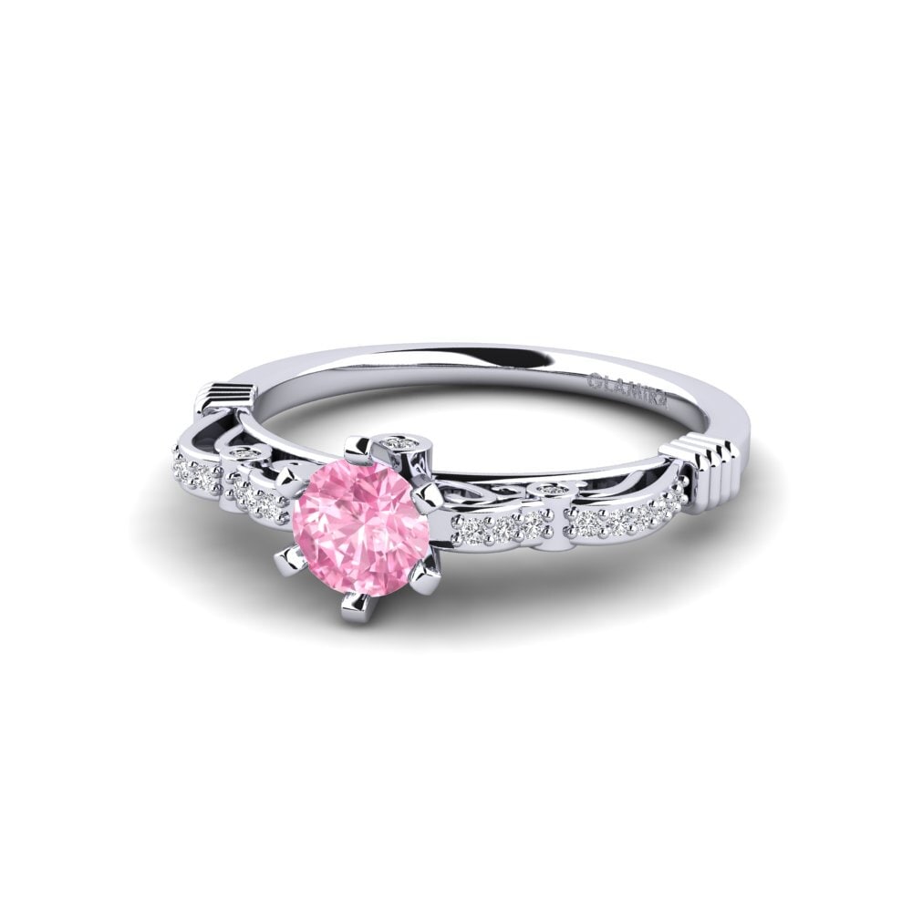 Zafiro Rosado Anillo de compromiso Brunella
