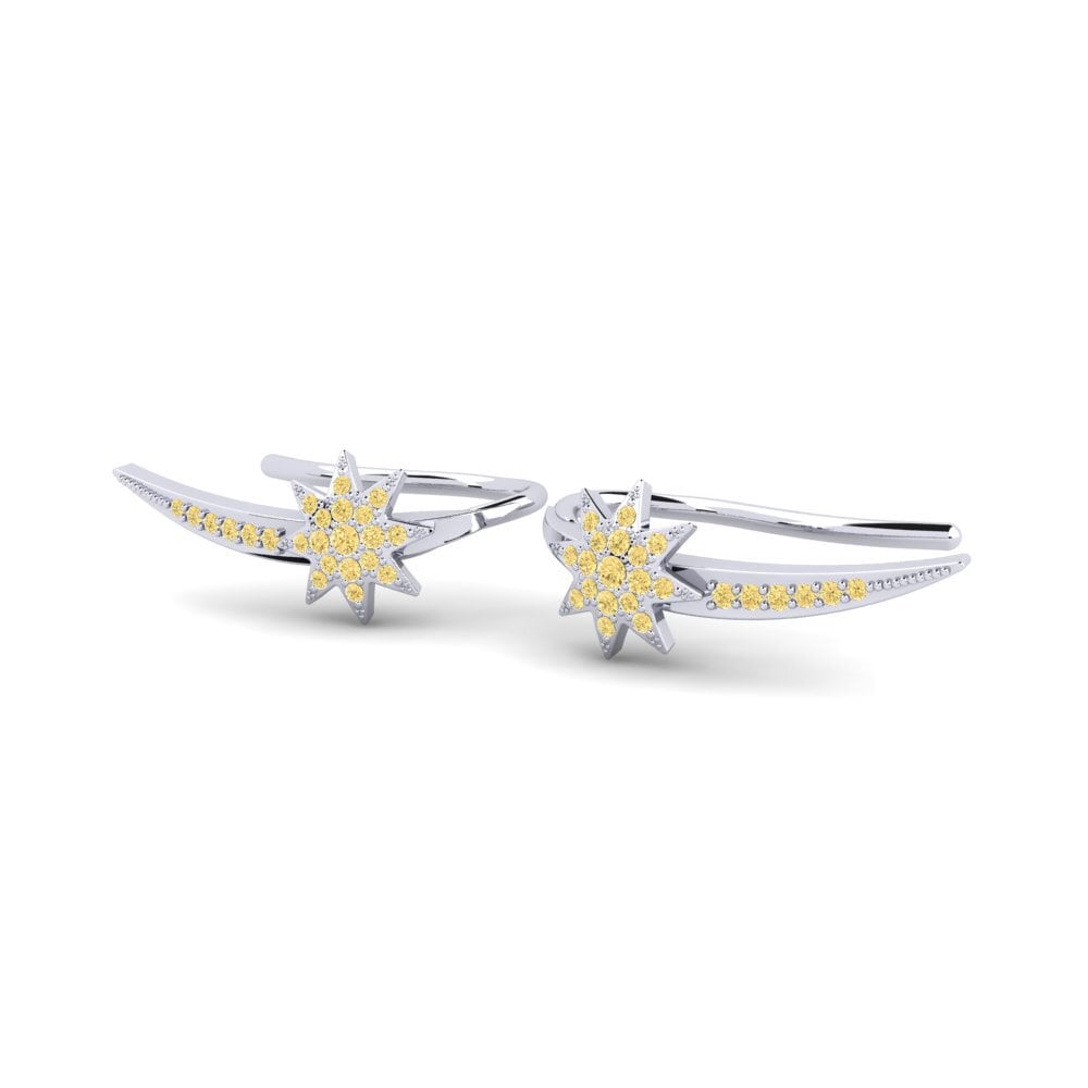 Yellow Diamond Women's Earring Brunette