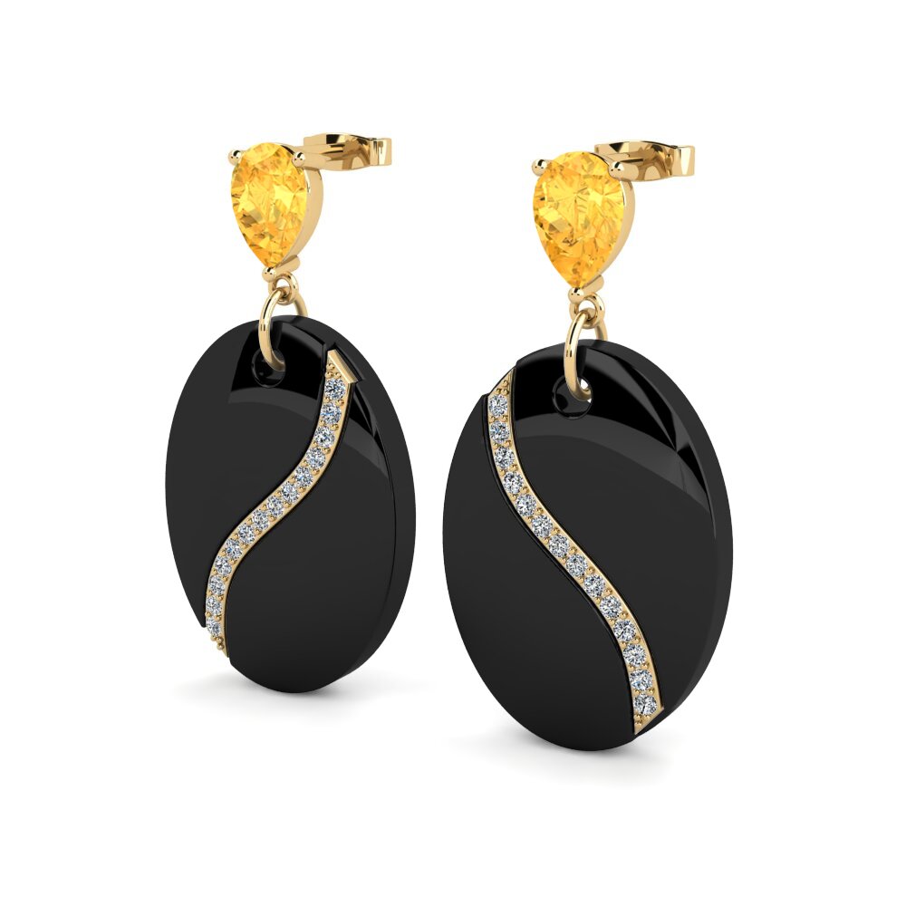 Citrine Women's Earring Brunner