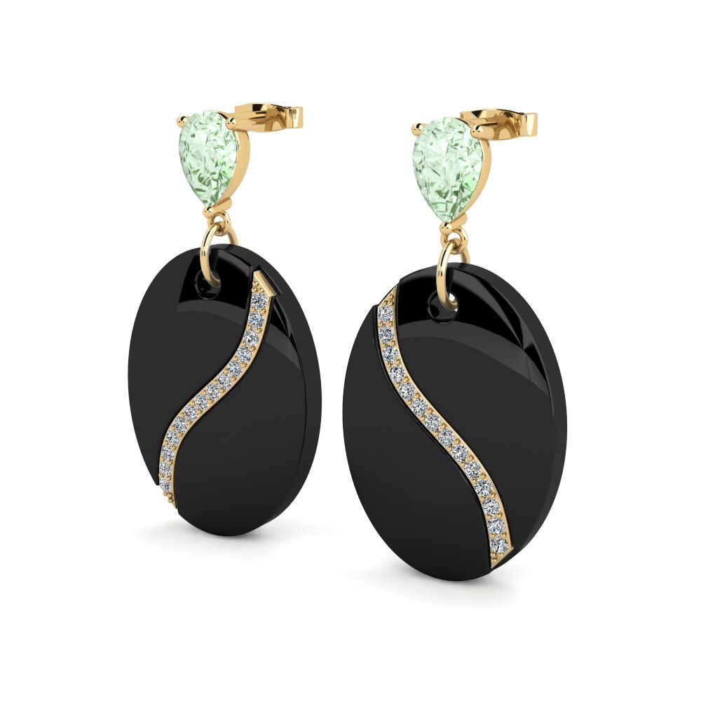 Green Amethyst Women's Earring Brunner