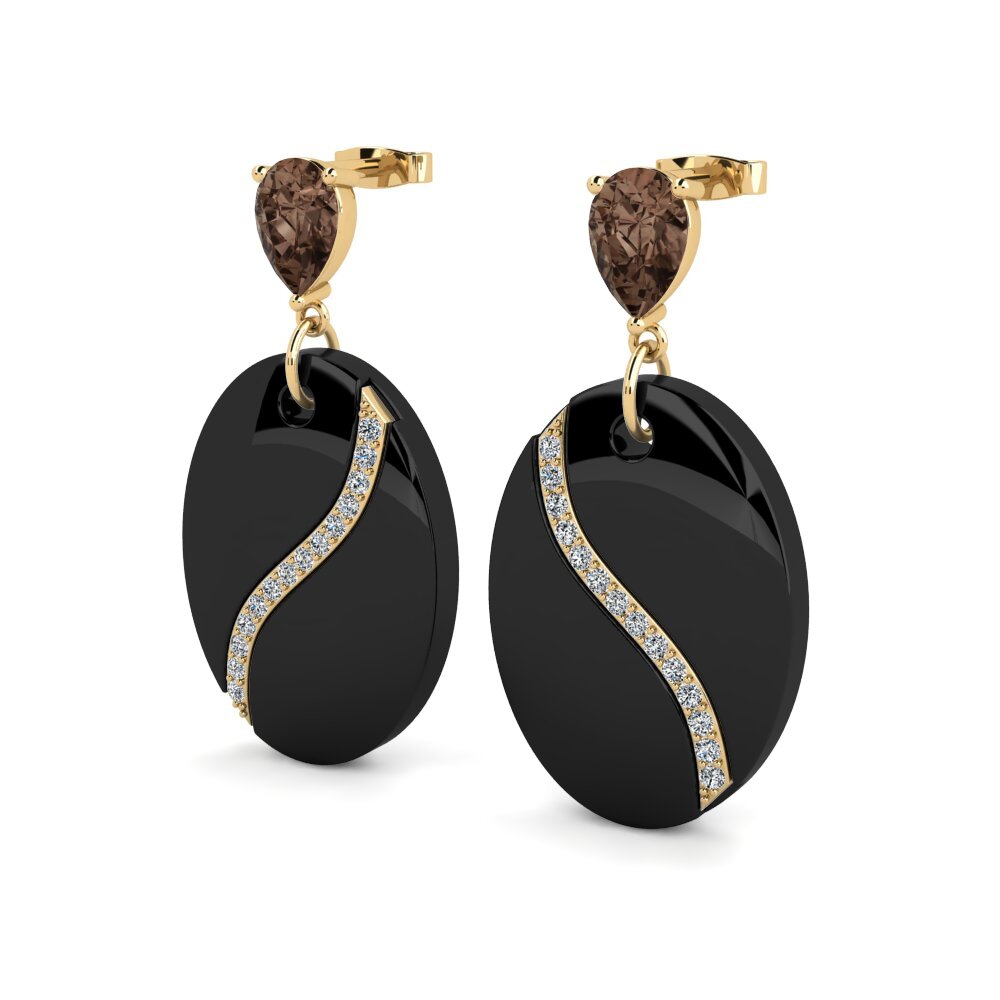 Smoky Quartz Women's Earring Brunner