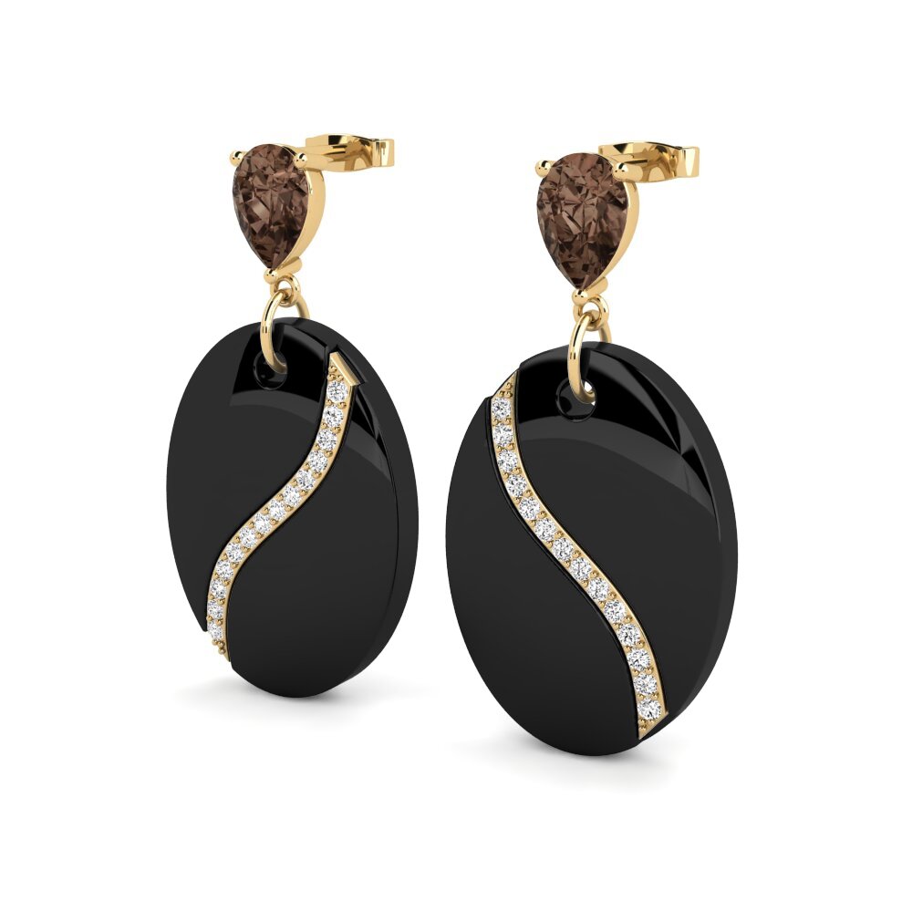 Smoky Quartz Women's Earring Brunner