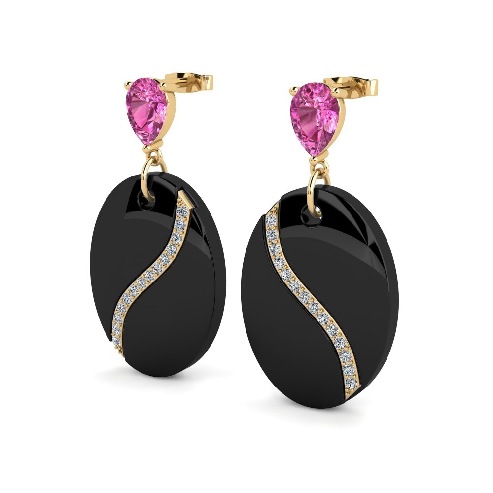 Pink Topaz Women's Earring Brunner