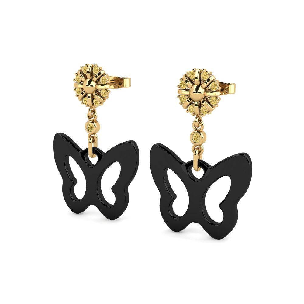 Yellow Diamond Women's Earring Bruno