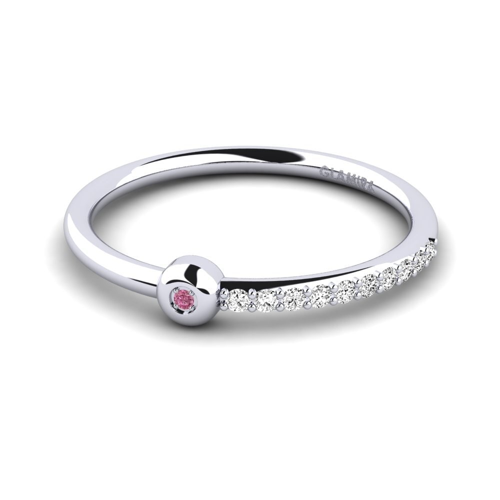 Granate Rhodolite Anillo de Mujer Brutna
