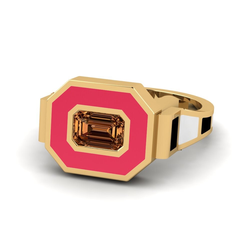 Brauner Diamant Ring Bryllu