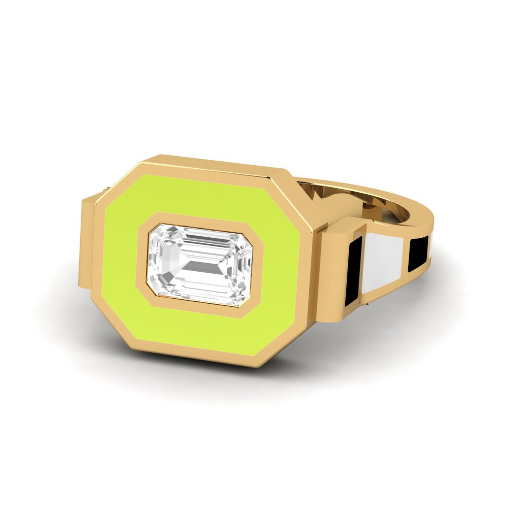 Weißer Saphir Ring Bryllu
