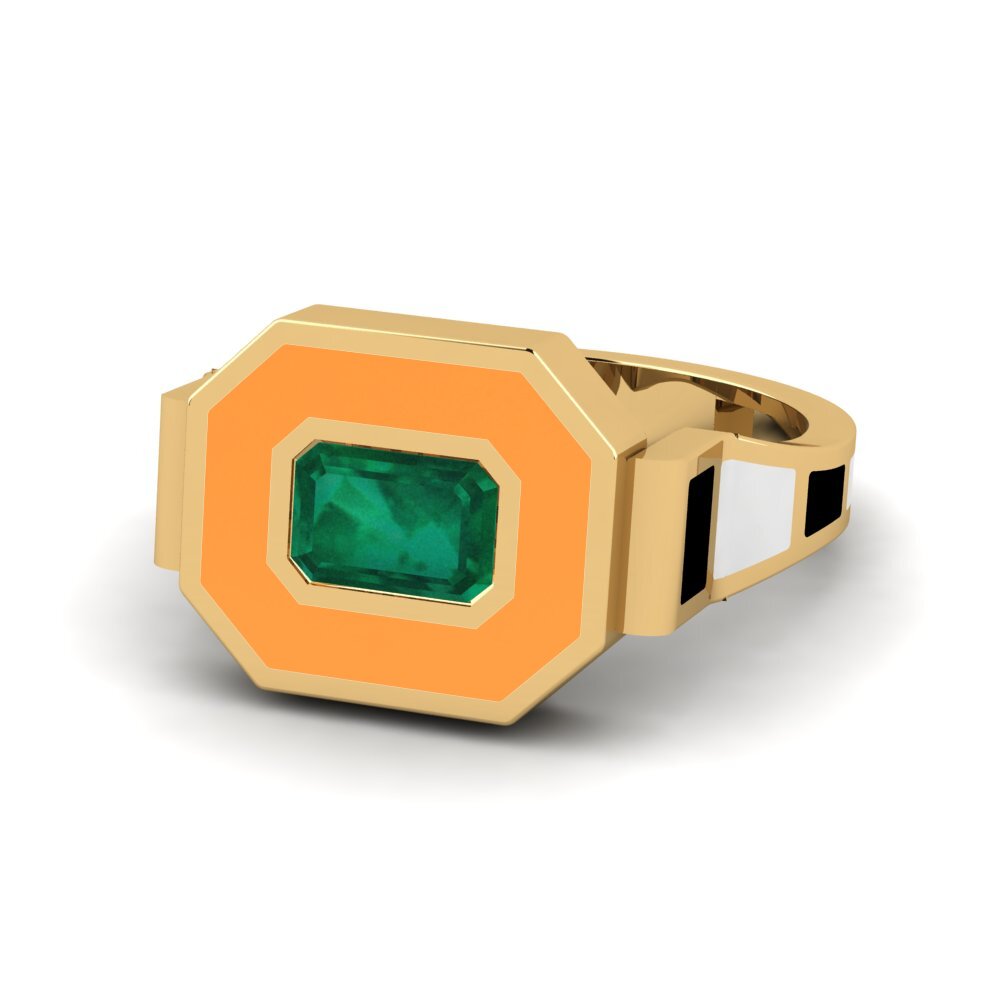 Smaragd Ring Bryllu