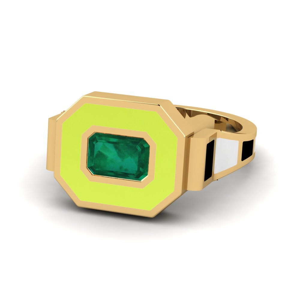 Smaragd Ring Bryllu