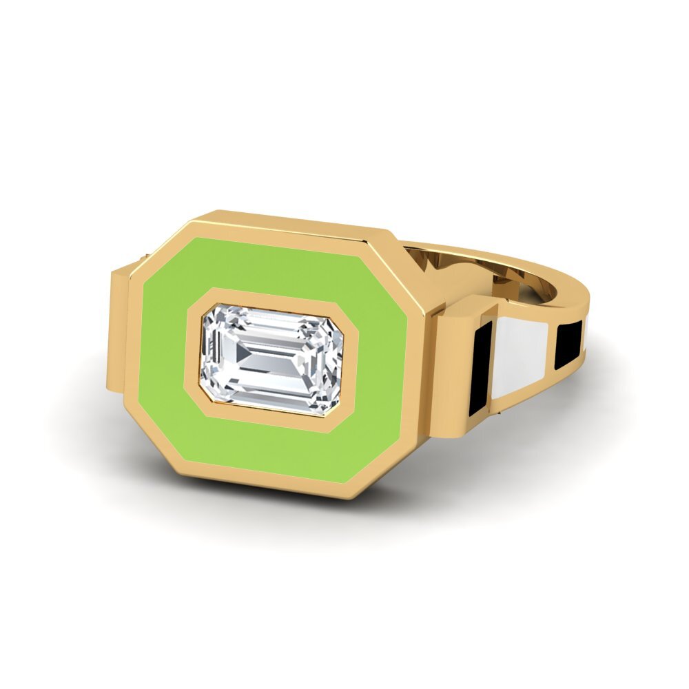 Weißer Zirkon Ring Bryllu