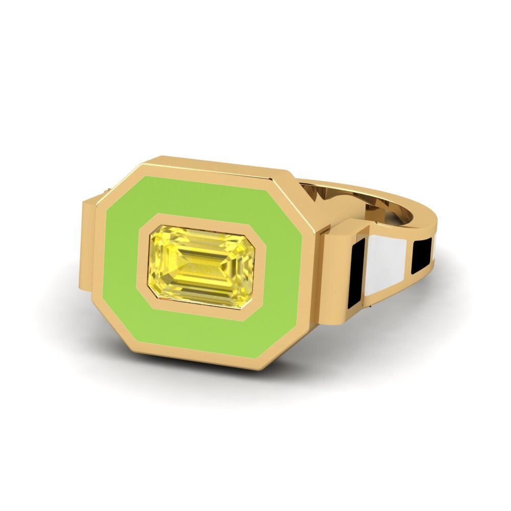Zafiro amarillo Anillo Bryllu