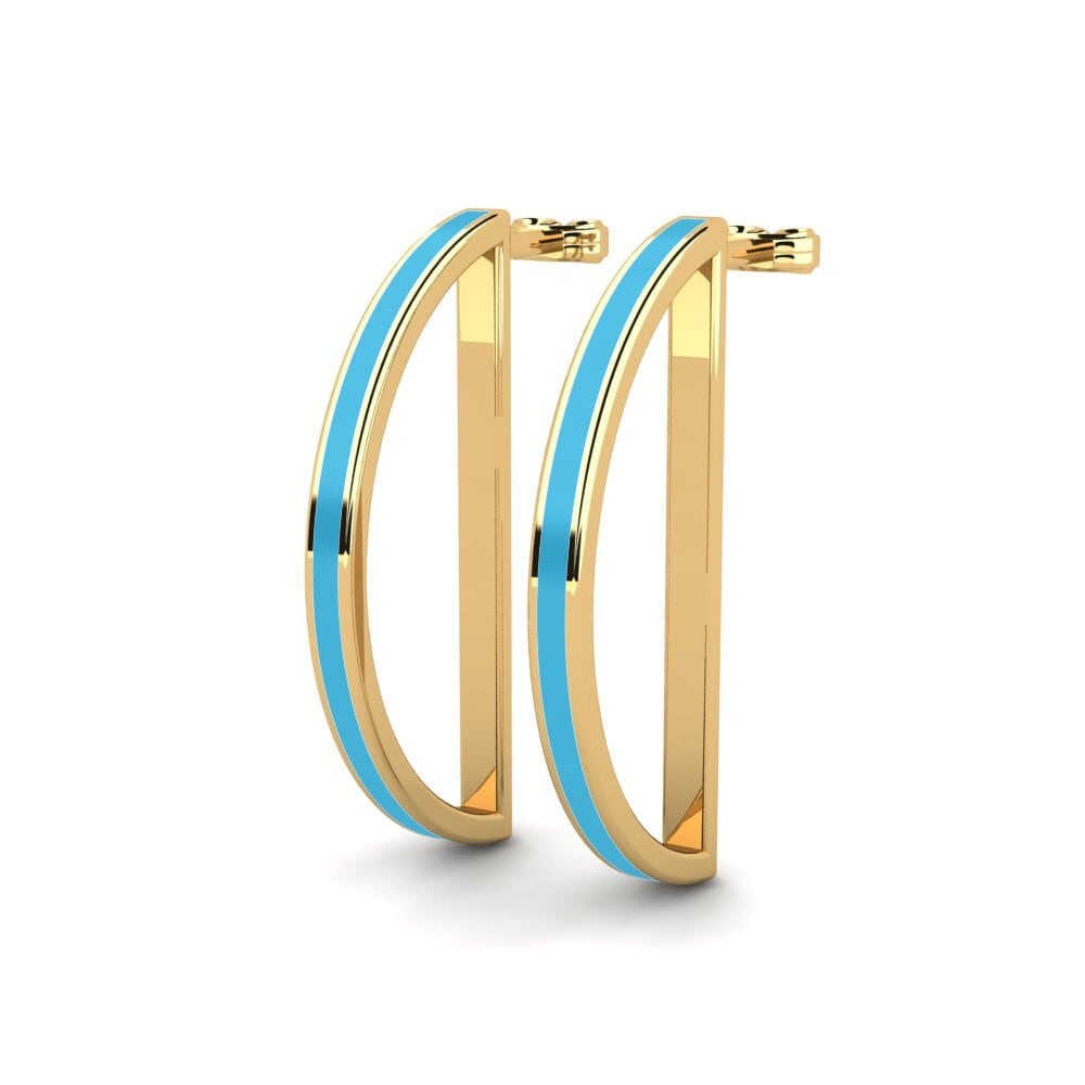 9k Oro Amarillo Pendientes Buadhachan