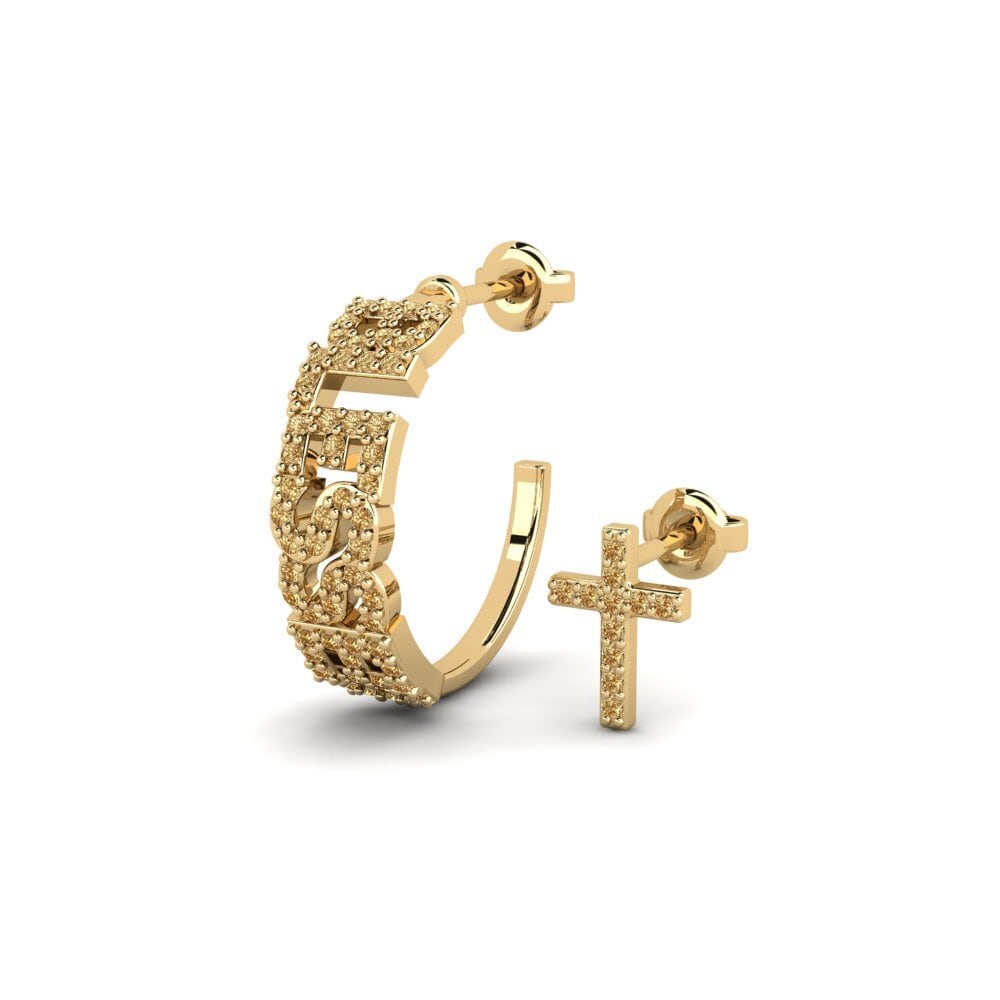 Brown Diamond Women's Earring Buala