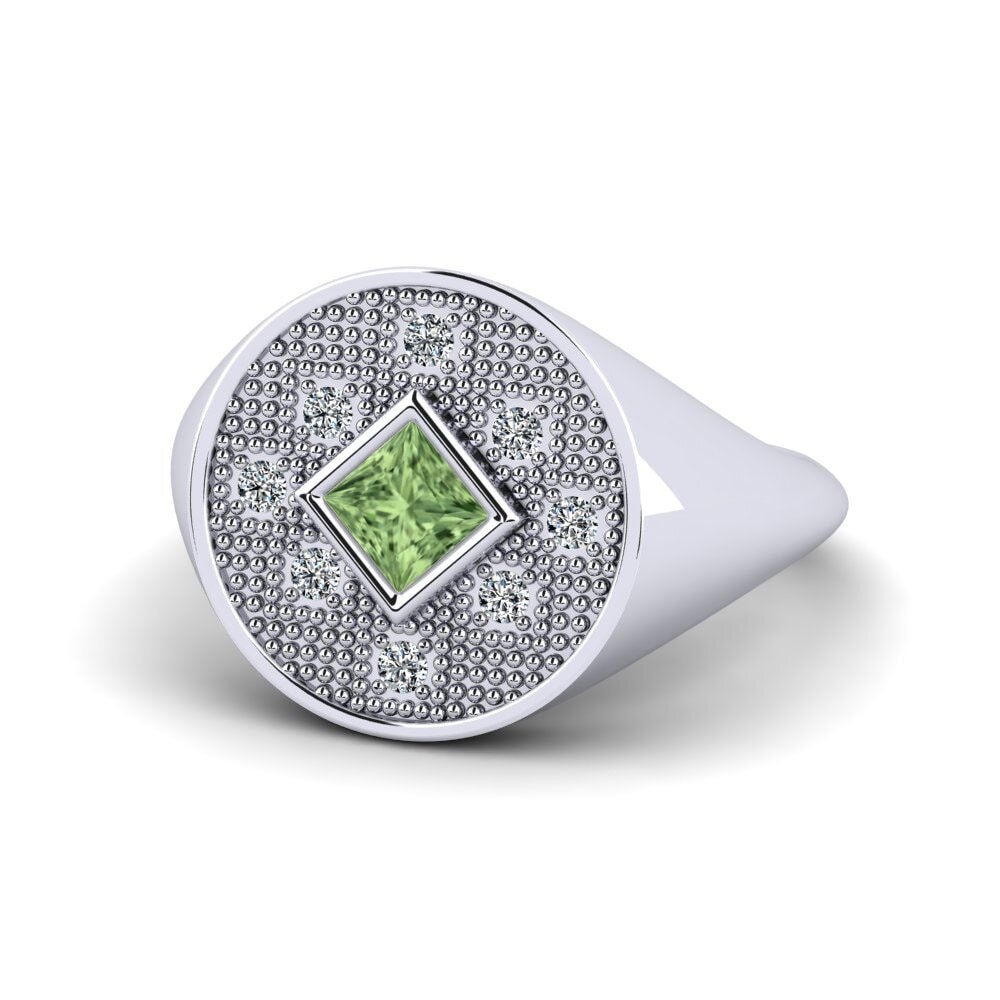 Princesa Zafiro Verde Anillo Buber