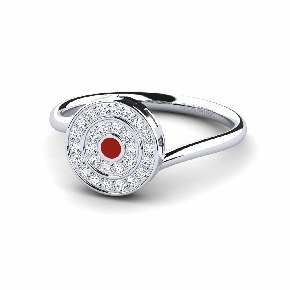 Bagues de fiançailles Argent Blanc Halo