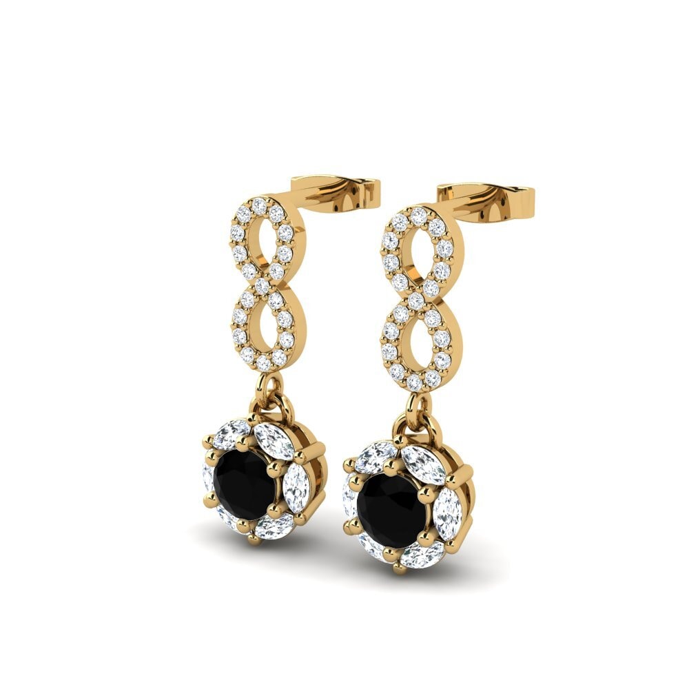 Black Sapphire Women's Earring Bullate