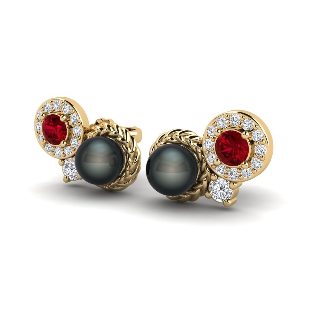 Red Zirconia Women's Earring Bunga