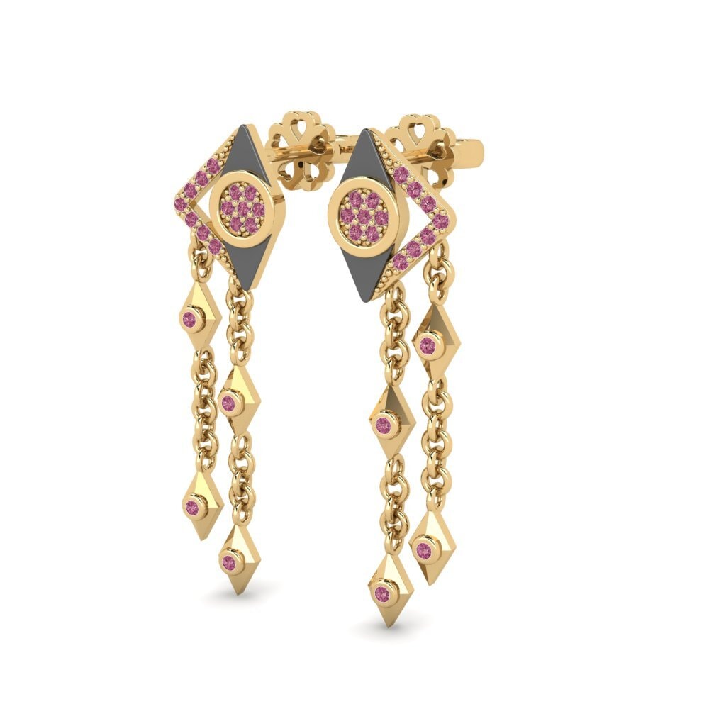 Grenat de Rhodolite Boucle d'oreille femme Buonodore